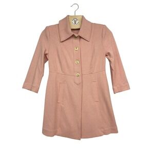 cAbi Pink Tailored Knit Jacket Women's Small Button Front‎ Stretch Coat